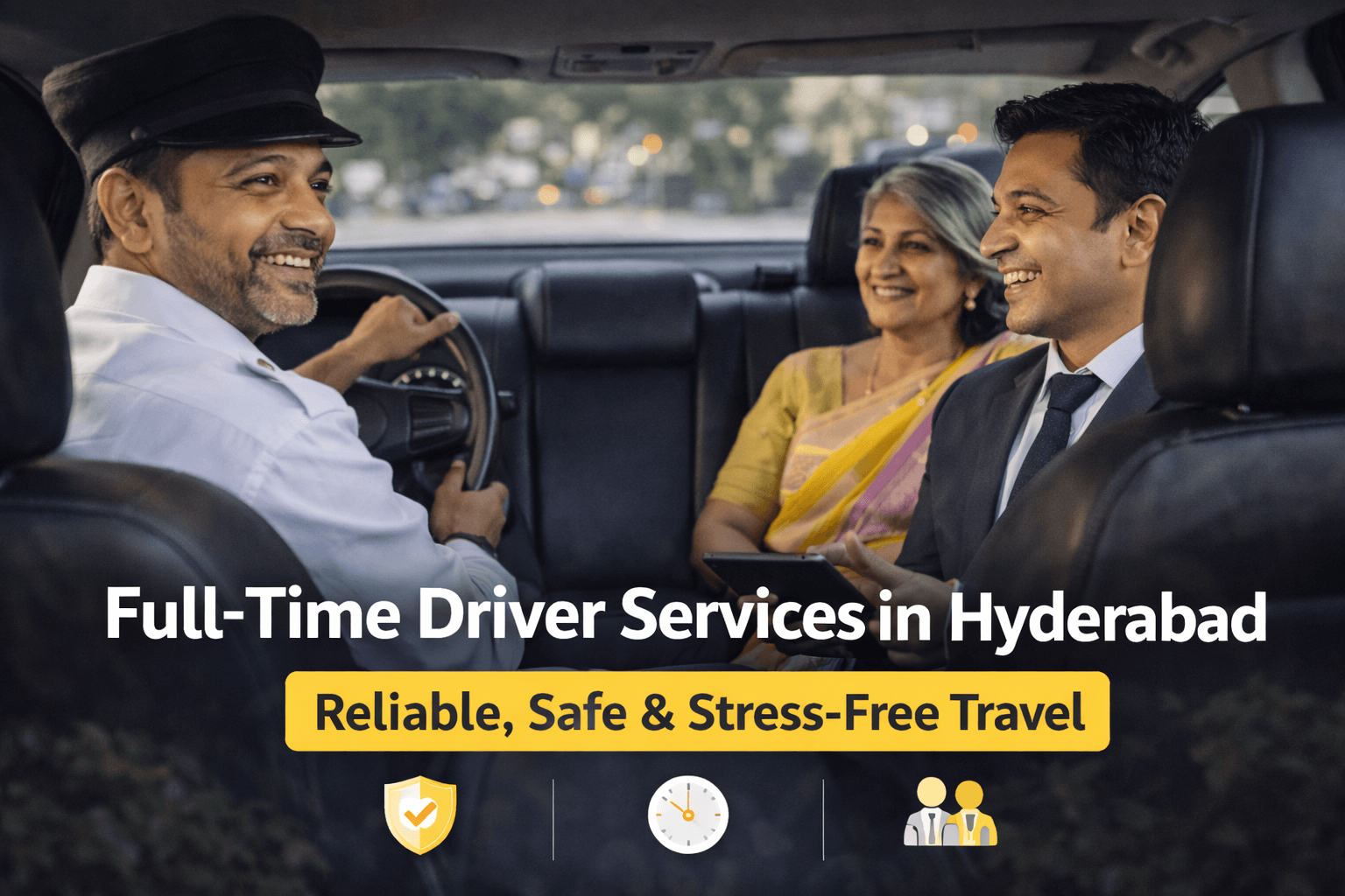 Full time driver services in Hyderabad for families and professionals